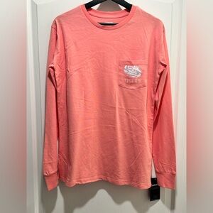 LSU Tigers Women’s Pink Long Sleeve Tee Shirt, Size Small